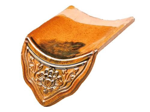 花瓦（黄绿复色釉）